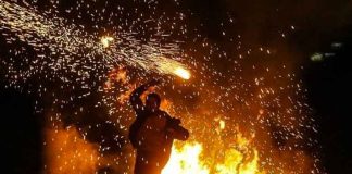 Fire Festival in Iran Sachkahoon
