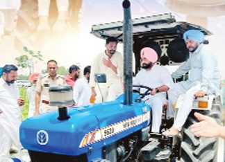 MLA Lady Dhose Direct Sowing Paddy