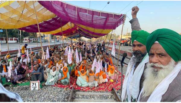 Farmers Jammed Trains