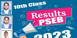 pseb result 10th class 2023
