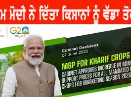 MSP For kharif Crops