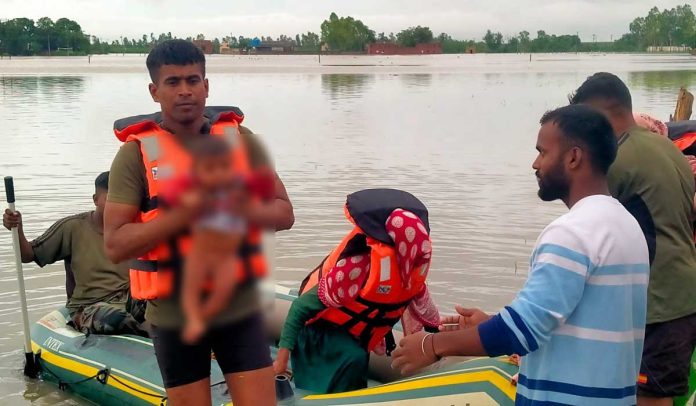 Flood in Ghaggar River