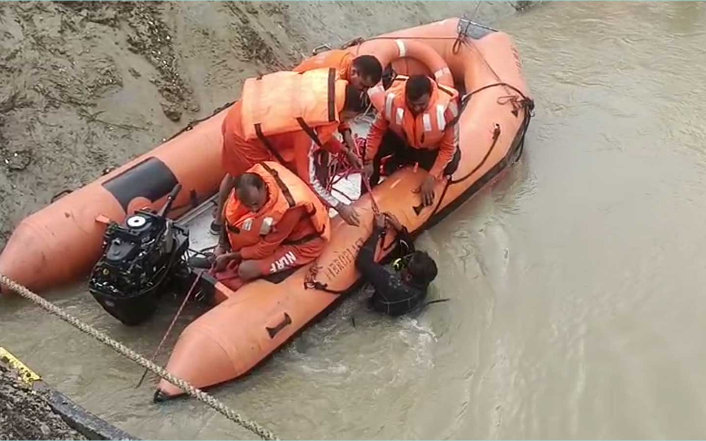 Bus In Canal