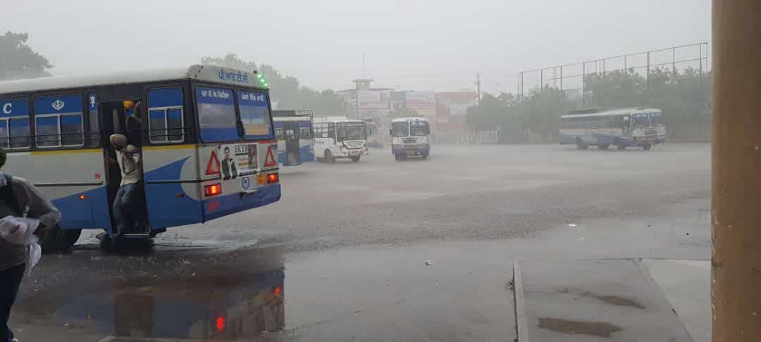 Rain in Sangrur