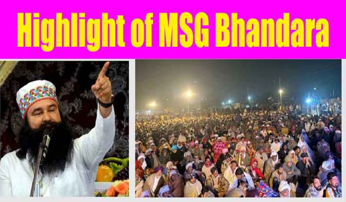 Highlight of MSG Bhandara