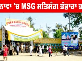 MSG Satsang Bhandara