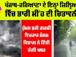 Haryana-Punjab Weather News