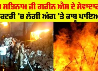 Punjab Fire Accident