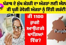 Punjab Women Scheme