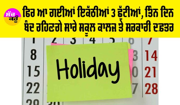 Punjab Holiday News