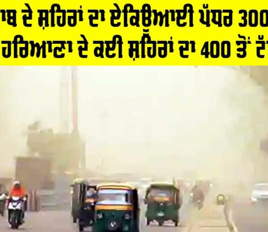 Punjab Weather and AQI Today