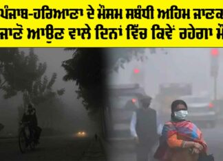 Haryana-Punjab Weather Alert