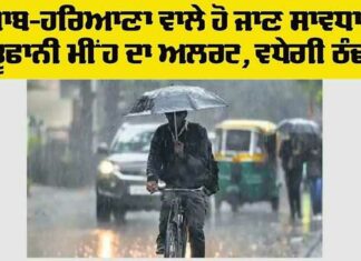 Haryana Punjab Weather Alert