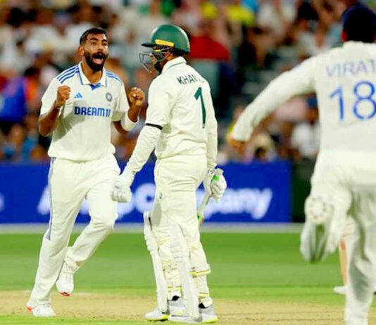 IND vs AUS: ਡੇ-ਨਾਈਟ ਟੈਸਟ ਦਾ ਪਹਿਲਾ ਦਿਨ ਅਸਟਰੇਲੀਆ ਦੇ ਨਾਂਅ, ਲਾਬੁਸ਼ੇਨ-ਮੈਕਸਵੀਨੀ ਨਾਟਆਊਟ ਪਰਤੇ IND vs AUS