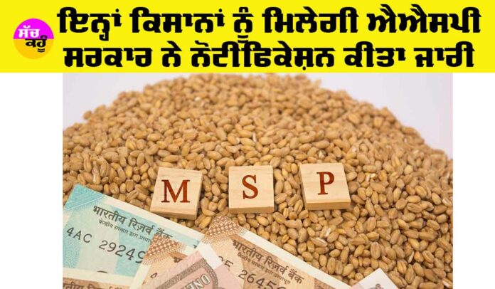 MSP on Crops