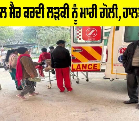 Bathinda News: ਪਤੀ ਨਾਲ ਸੈਰ ਕਰਦੀ ਲੜਕੀ ਨੂੰ ਮਾਰੀ ਗੋਲੀ, ਹਾਲਤ ਗੰਭੀਰ Bathinda News