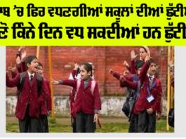 Punjab Winter School Holiday Update