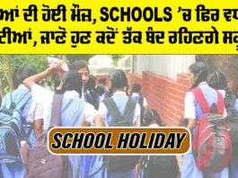 School holidays Extended