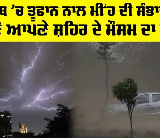 Punjab Thunderstorm Alert