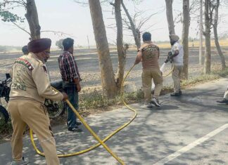 Fire in Sangrur