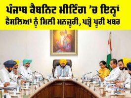 Punjab Cabinet Meeting