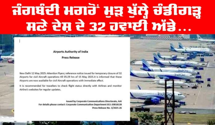 Airports-Reopened Airports Reopened