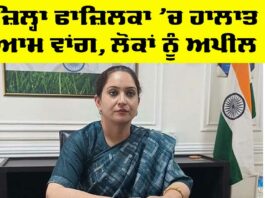Situation of Fazilka district