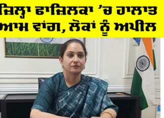 Situation of Fazilka district