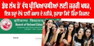 Haryana Result BHSE 2025