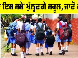 Punjab School Timings