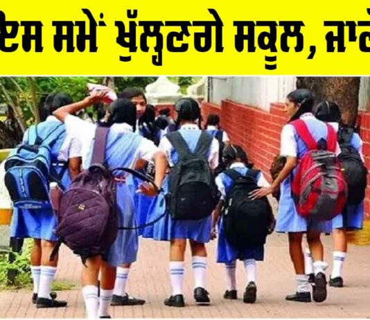 Punjab School Timings