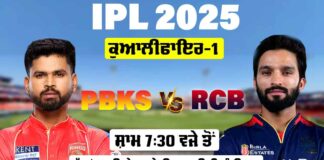 RCB vs PBKS