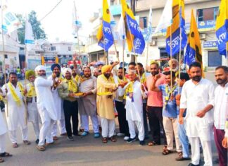 AAP Victory Celebration Sunam