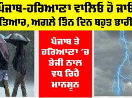 Haryana Punjab Weather Alert