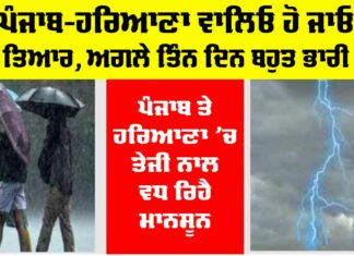 Haryana Punjab Weather Alert