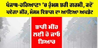 Haryana Punjab Weather Update