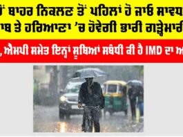 Haryana-Punjab Weather Update