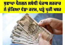 Old Age Pension Punjab