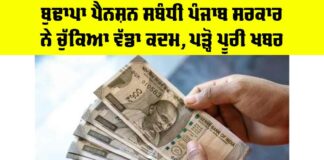 Old Age Pension Punjab