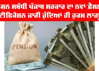 Pension Punjab Government