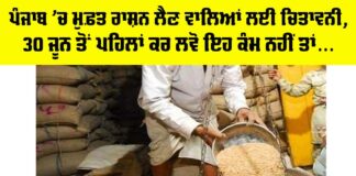 Punjab Free Ration Update 2025