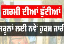 School Holidays Punjab