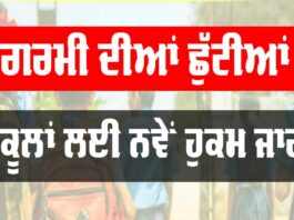 School Holidays Punjab
