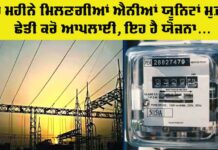 Government Free Electricity Scheme