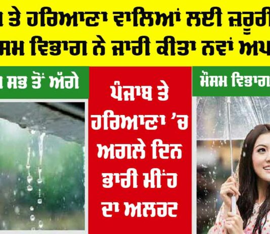 Haryana-Punjab Weather News