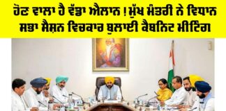 Punjab Cabinet Meeting