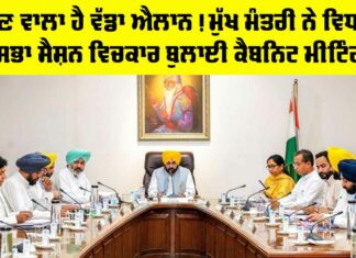Punjab Cabinet Meeting