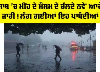 Punjab Rain Alert