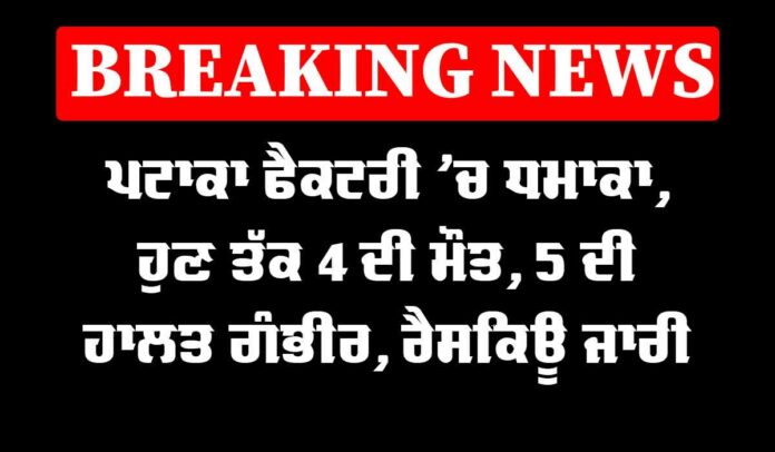 Sivakasi Factory Explosion