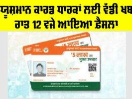 Ayushman Card Holders